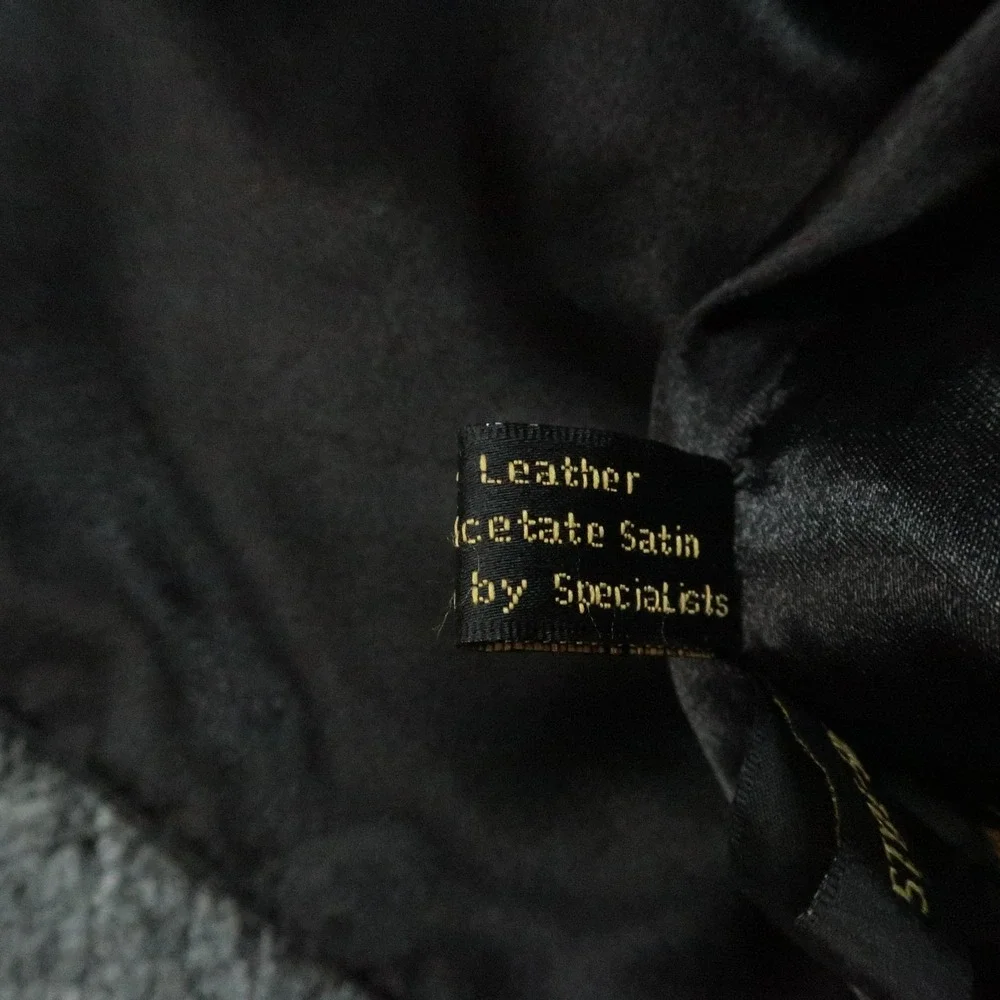 Scully Vest Mens Large Black Suede Leather Lined Western V Neck Snap